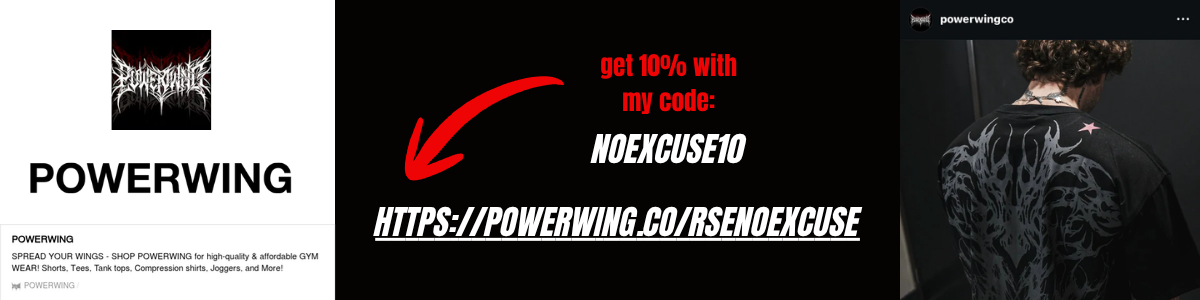 Powerwing discount: use code NOEXCUSE10